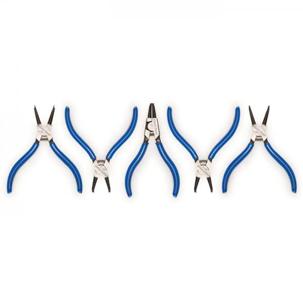 Park Tool RPSET-2 snap ring plier set with vinyl grips, designed for suspension and hydraulic systems, workshop tool.