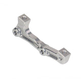 Hope Mount E-Post caliper adapter for Fox 40 forks, silver component designed for precise brake fitting and compatibility.