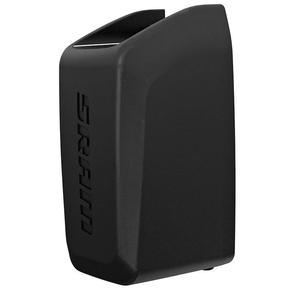 SRAM eTap/AXS bicycle derailleur battery showing long-lasting power for front and rear components.