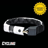 Hiplok ORIGINAL V1.5 wearable bike chain lock in silver, 8mm x 90cm, sold secure, designed as a bike accessories.