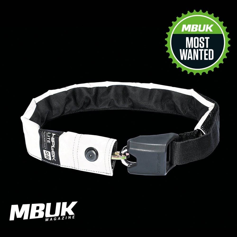 Hiplok LITE wearable chain lock with 6mm bronze chain, 75cm length, reflective sleeve, Sold Secure rated, accessory for bikes.
