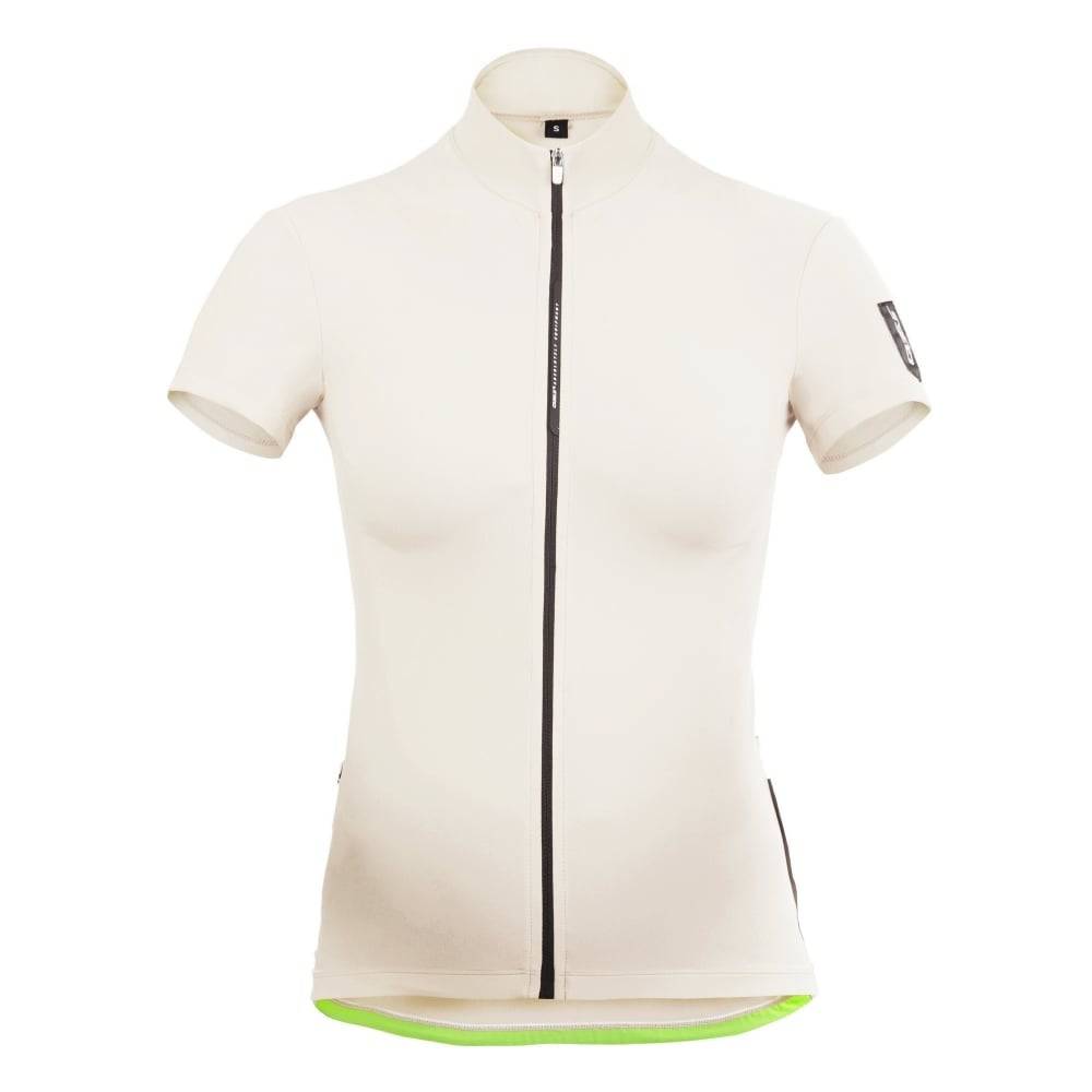 Q36.5 L1 Lady short sleeve cycling jersey showing lightweight, breathable fabric with UV protection, designed for female cyclists.