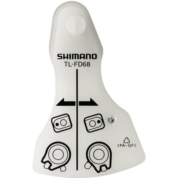 Shimano Workshop TL-FD68 front derailleur cable fixing point check tool, precision workshop tool for bike maintenance.