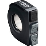 Shimano STEPS SW-E6000 switch for e-bike control with grey cord bands, compatible with E6000 and SEIS models.
