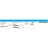Shimano Dura-Ace road brake cable set with black polymer-coated inners, showing cables and connectors for bike braking system.