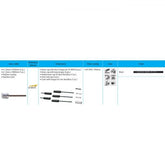 Shimano Dura-Ace 9000 road gear cable set with polymer-coated inners, black, for bicycle shifting components.