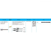 Shimano Road Gear Cable Set Polymer Coated Stainless Steel Inners Black Cables