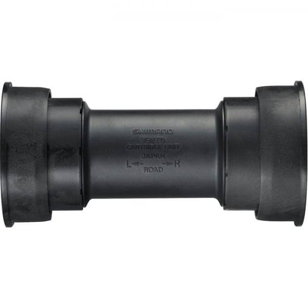 Shimano Road Press Fit Bottom Bracket with inner cover for 86.5mm shell, bicycle component, durable bike part for smooth pedaling.