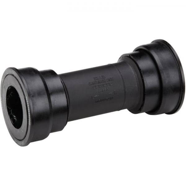 Shimano MTB press fit bottom bracket 41mm for 89.5mm and 92mm shells with inner cover, cycling bike component.