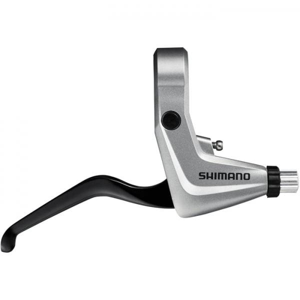 Shimano Alivio BL-T4000 alloy 2-finger brake levers for V-brakes, showing the lightweight handle design and adjustable reach.