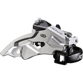 Shimano Altus FD-M370 9-speed front derailleur for mountain bike and hybrid bike, top swing, dual-pull design, bike components.
