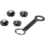 Shimano 7.5mm clothing toe spikes for cycling shoes, durable replacement grips for better traction and performance.