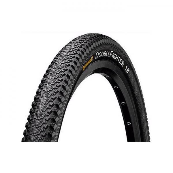 Continental DoubleFighter III 29x2.00 inch wire bead urban and trail bike tire with tread pattern for versatile riding.