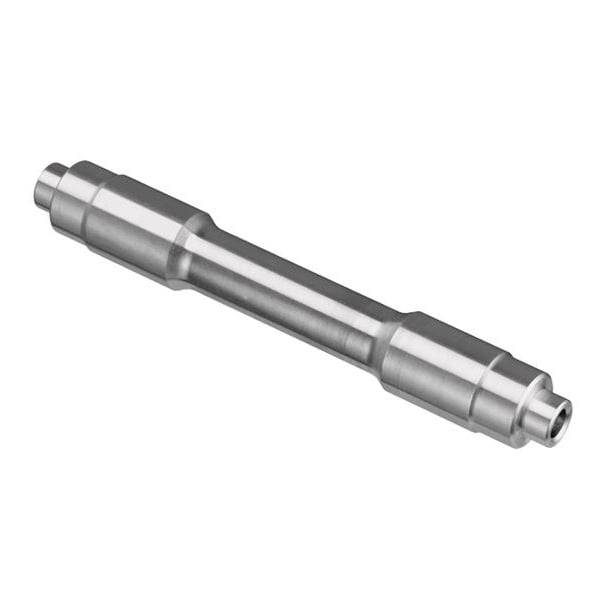 DT Swiss front wheel adapter converting 15mm to quick release for 350 hubs, shown attached to a bicycle wheel.