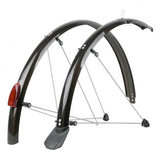 SKS Chromoplastics 28-inch mudguard set with 65mm width, Secu Clip break-away fittings, bicycle accessories for mud protection
