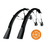 SKS Raceblade Pro XL Stealth matte black road bike mudguard set, lightweight bike accessories with full coverage and sleek design.