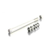 Tacx M12X1 trainer axle for E-Thru mounts, indoor cycling accessory, durable metal component for bike trainer setup.