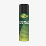 Fenwick's Drivetrain Degreaser 500ml in workshop setting, showing the heavy-duty solvent and rust protection features.