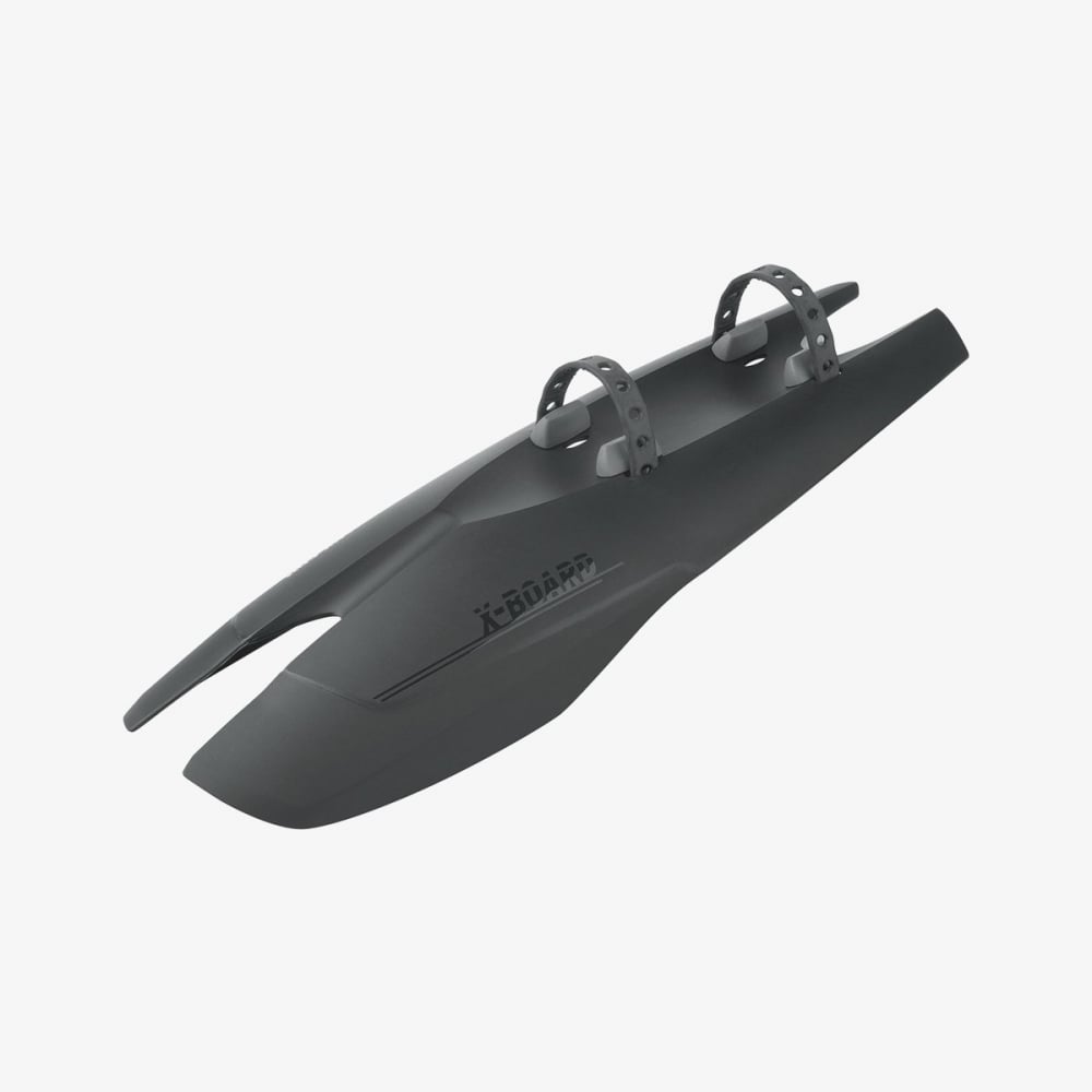 SKS X-Board Dark front mountain bike mudguard in black, durable plastic fender designed for mountain bikes.