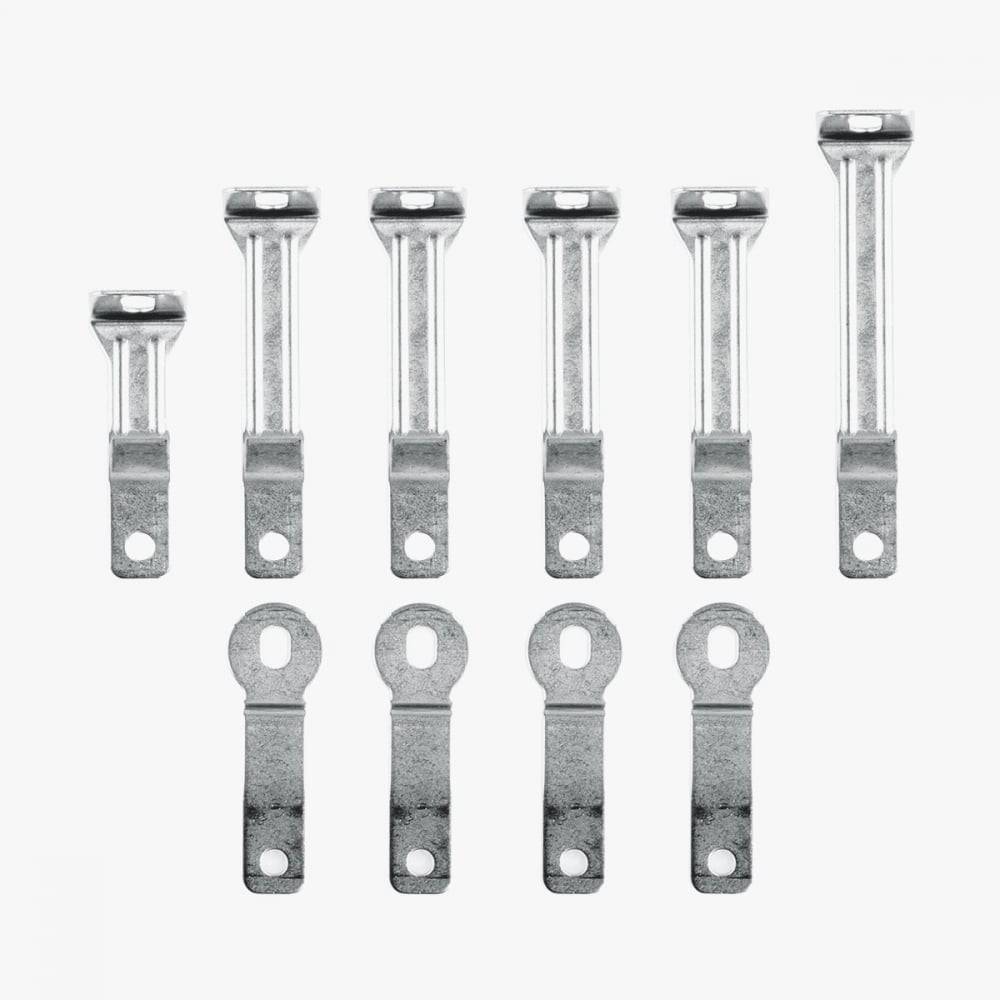 SKS Raceblade Long Fitting Kit clip-on mudguards for road bikes with up to 25mm tires, shown with mounting components and guards