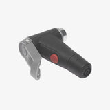 Blackburn Anyvalve air bleed pump head in black, compatible with Presta and Schrader valves for bicycle tire inflation accessories.