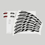 Zipp Decal Set 303 Matte Black/No Border Logo 700C (Complete For 1X Wheel)