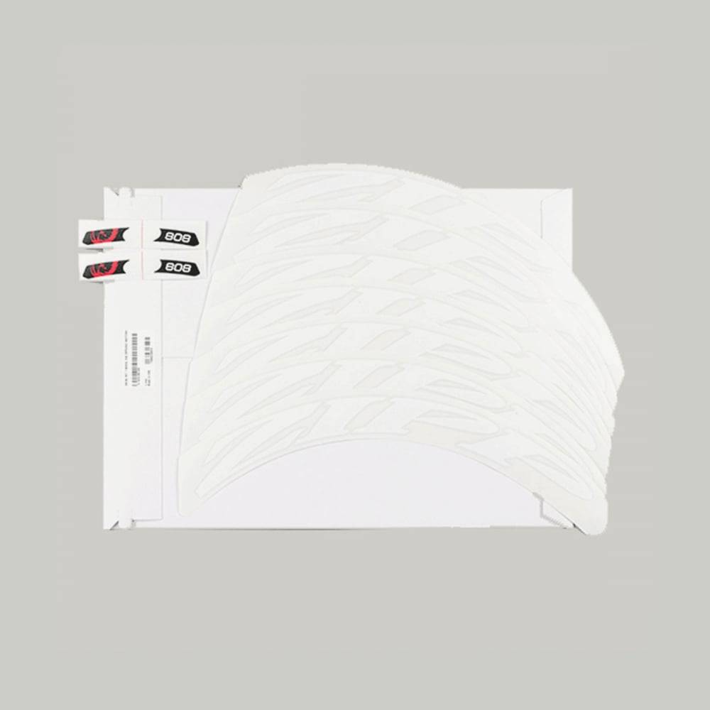 Zipp Decal Set 808/Disc Matte White/No Border Logo 700C (Complete For 1X Wheel)