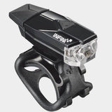 Infini Mini-Lava rechargeable USB front bike light with 50 lumens, compact LED accessory for bike safety and visibility.