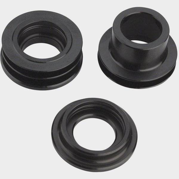 DT Swiss front torque caps BOOST 110x15mm for Pre-EXP 240 hubs and Spline 1 wheels, showing the aluminum caps with branding