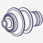 Dt Swiss Hwaxxx00S1397C End Caps For Road Front Straight Pull Single