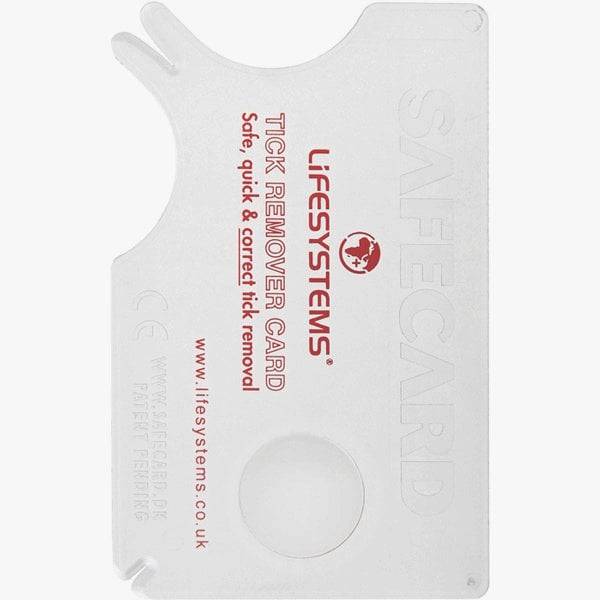 Lifesystems tick remover card with magnifying lens, compact accessories for safe and precise tick removal.