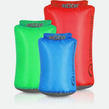 Lifeventure Ultralight Dry Bag MultiPack with 5L, 10L, and 25L waterproof outdoor gear protection accessories.