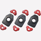 Shimano RC9 cycling shoe heel pad set with fixings, size 44-48, for Shimano cycling shoes, showing the heel pad and installation parts.