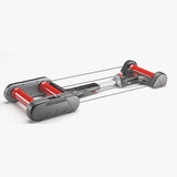 Elite Quick-Motion Rollers foldable indoor cycling trainer with magnetic resistance, showing the compact design and cycling surface.