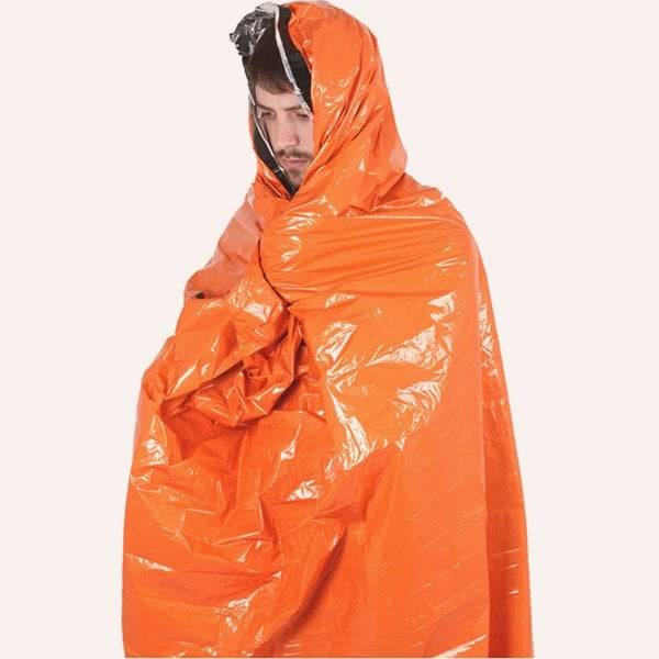 Lifesystems Heatshield thermal survival blanket, waterproof and windproof emergency thermal bag, for outdoor safety and warmth.