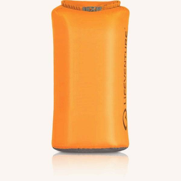 LifeVenture 70L waterproof dry bag with roll-top closure, outdoor gear accessory for travel and outdoor activities.
