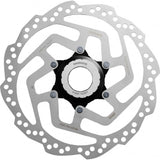 Shimano Tourney SM-RT10 disc brake rotor for resin brake pads, center-lock design, bike components for effective braking.