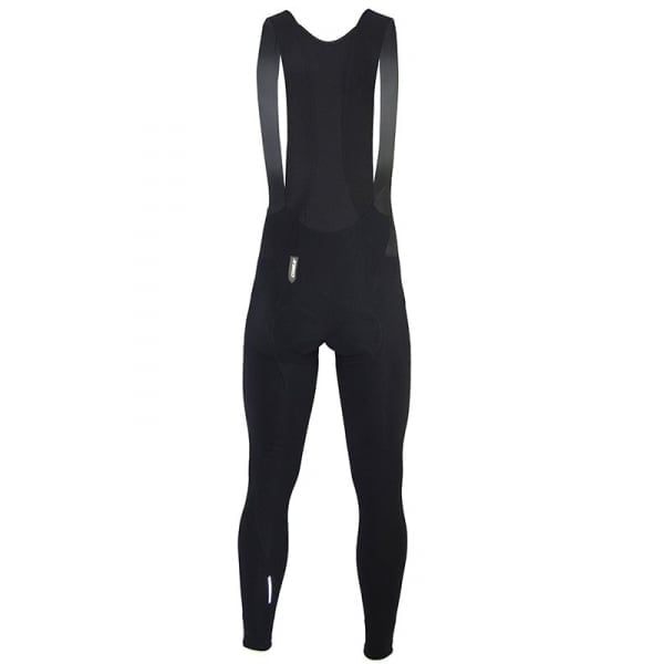 Q36.5 Long Salopette L1 Bib-Tight with Insert, water-repellent cycling tights, showing the padded, form-fitting design for cycling comfort.