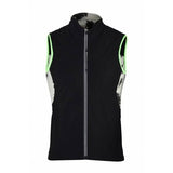 Q36.5 L1 Essential Gilet vest, wind-resistant and breathable cycling layer, shown in black with front zipper and lightweight design