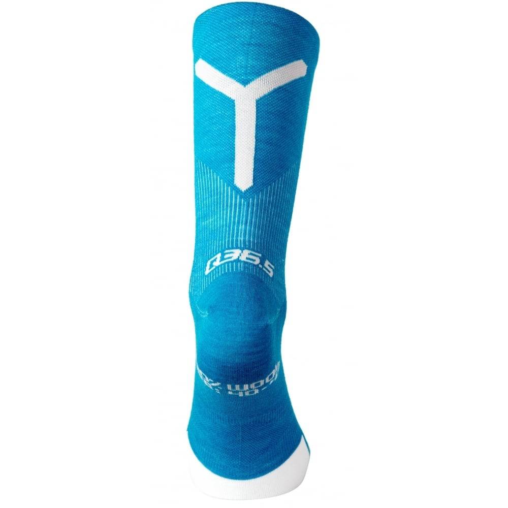 Q36.5 Plus You cycling sock made of lightweight thermal merino wool and silk blend, designed for comfort and warmth.