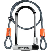 Kryptonite D-Locks - KryptoLok Standard U-lock with 4 foot Kryptoflex cable