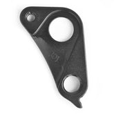 Wheels Manufacturing replaceable derailleur hanger 301, CNC machined dropout for bicycle components, shown in close-up detail.