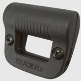 Rixen-Kaul KLICKfix Light Clip accessory securing front light to bicycle basket rim for safe visibility.