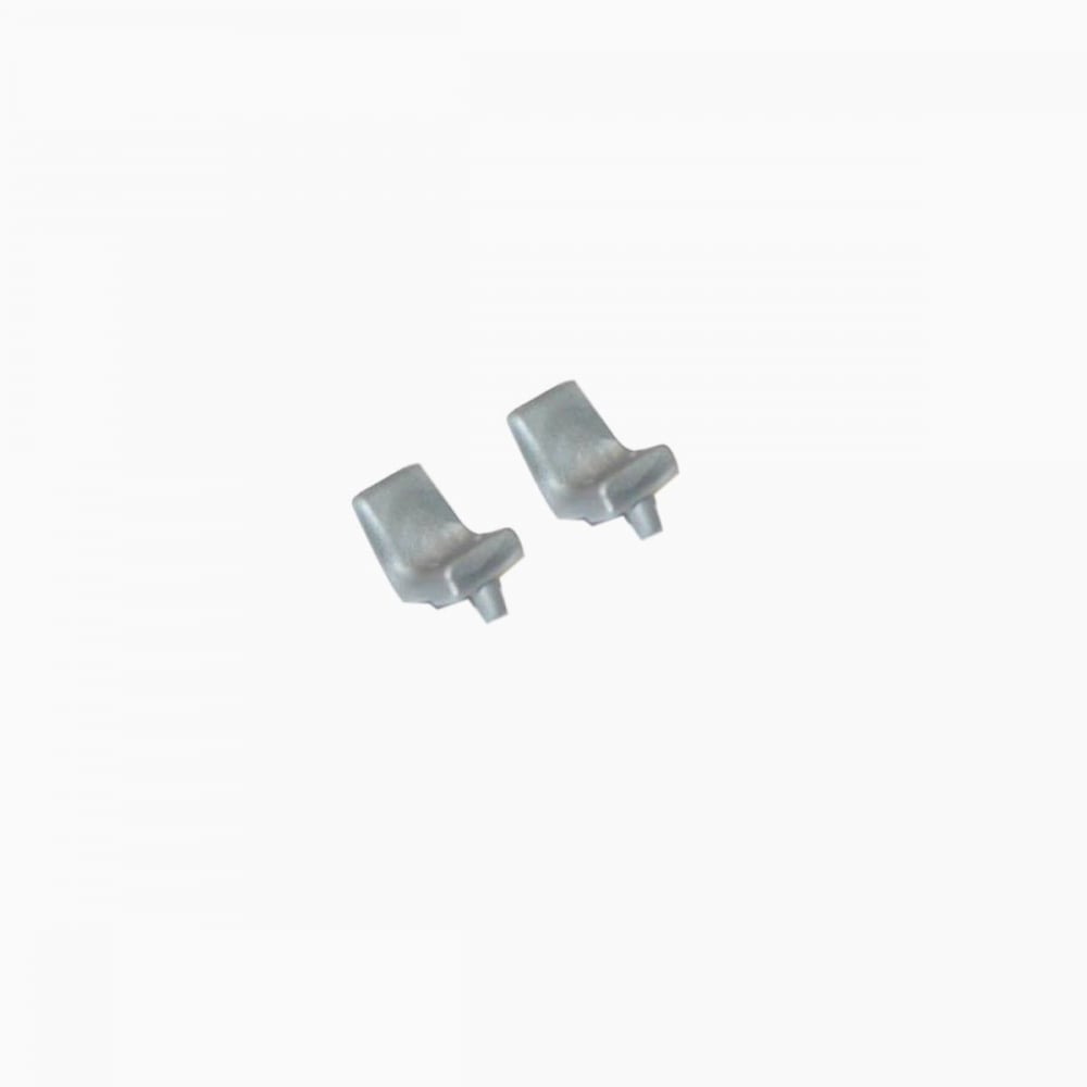 Rixen-Kaul Klickrail inserts, two durable accessories for secure attachment in bike or rack systems, shown in close-up.