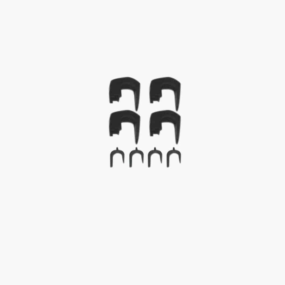 Rixen-Kaul Klickrail oversize hooks set for secure luggage and gear mounting on bike racks and accessories.