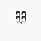 Rixen-Kaul Klickrail oversize hooks set for secure luggage and gear mounting on bike racks and accessories.