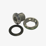 Truvativ spare crank arm bolt kit with M15/M26 alloy self-extracting GXP silver components for bike cranksets