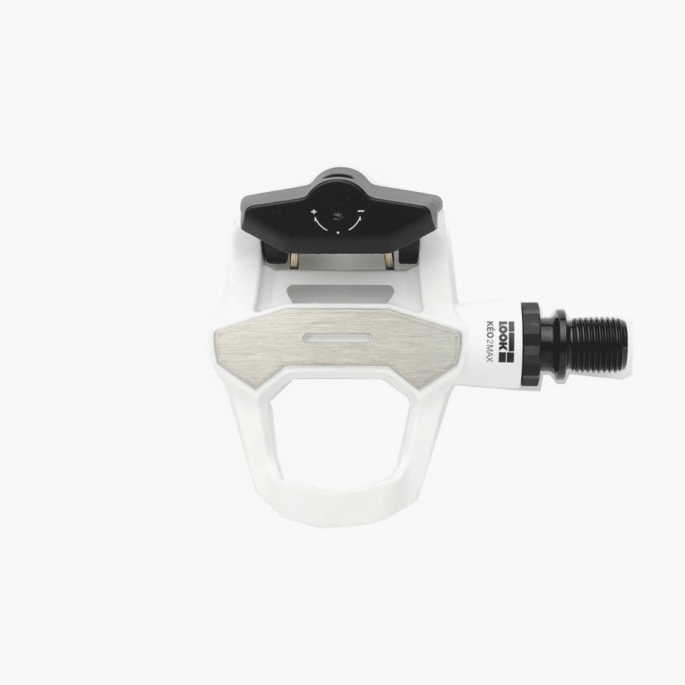 LOOK Keo 2 Max clipless road bike pedals with Keo Grip cleats, lightweight and durable cycling components for secure pedal engagement.