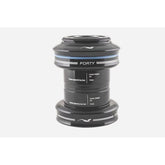 Cane Creek 40-Series EC30/25.4 & EC30/26 black headset with clip-seal design and aluminum construction for bicycle components