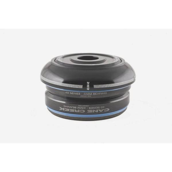 Cane Creek 40 Headset IS38/25.4 & IS38/26 black bike component with 9mm stack, durable bicycle headset for road and mountain bikes.